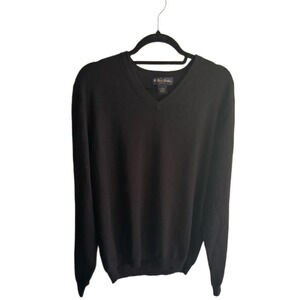 Brooks Brothers Merino Wool blend vneck sweater size Large